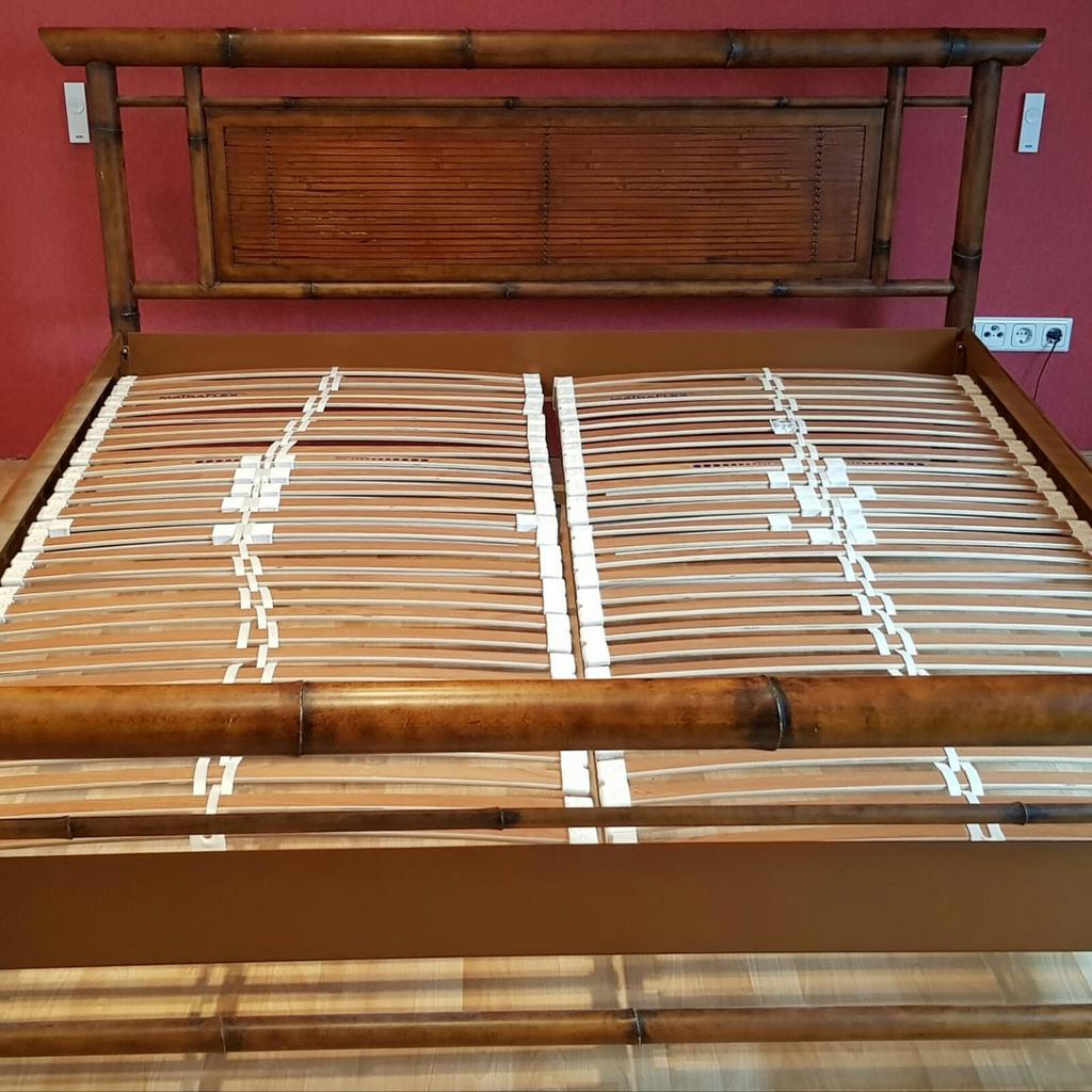 Metallbett in Bambusoptik 180x200 in 59399 Olfen fr 80,00  zum Verkauf |  Shpock DE