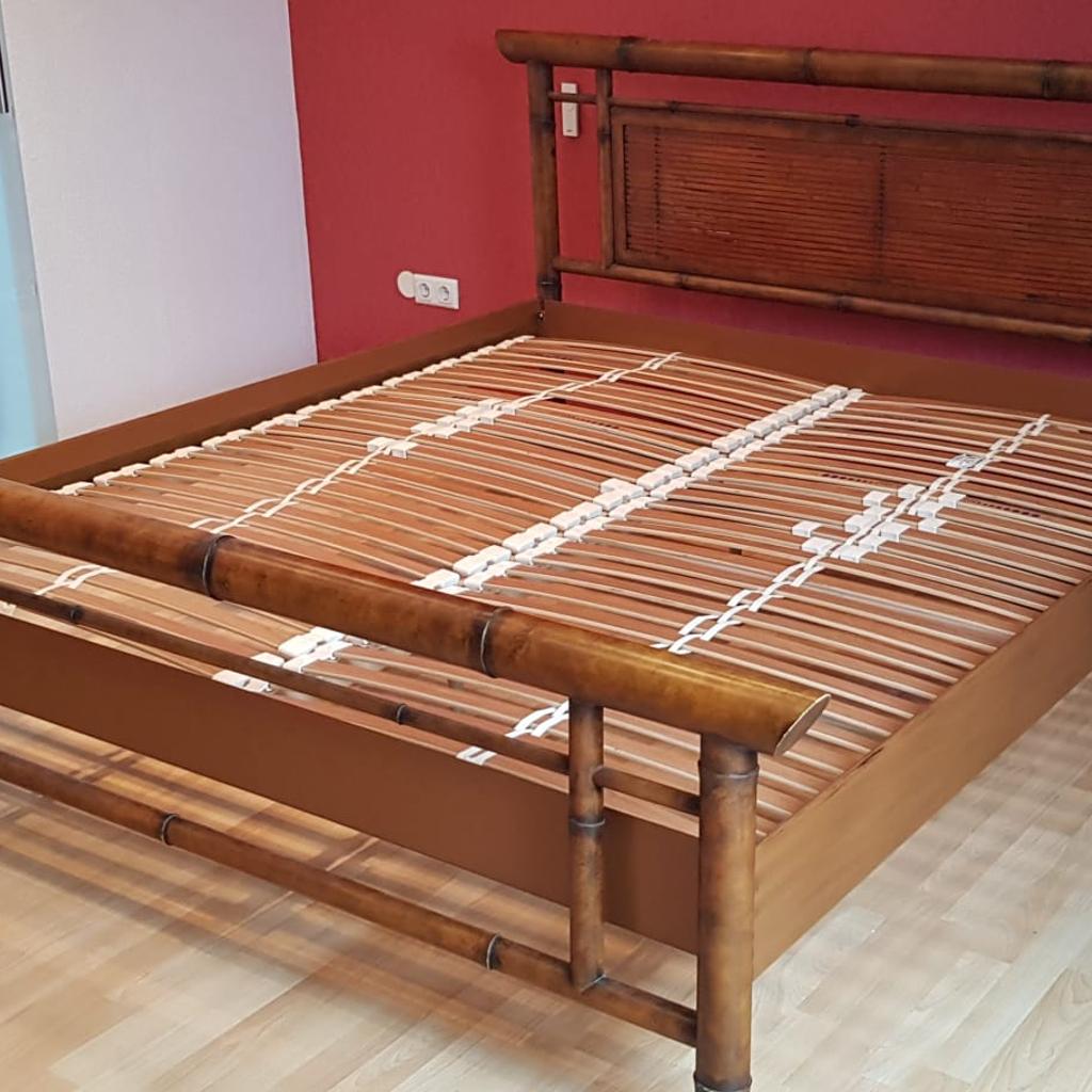 Metallbett in Bambusoptik 180x200 in 59399 Olfen fr 80,00  zum Verkauf |  Shpock DE
