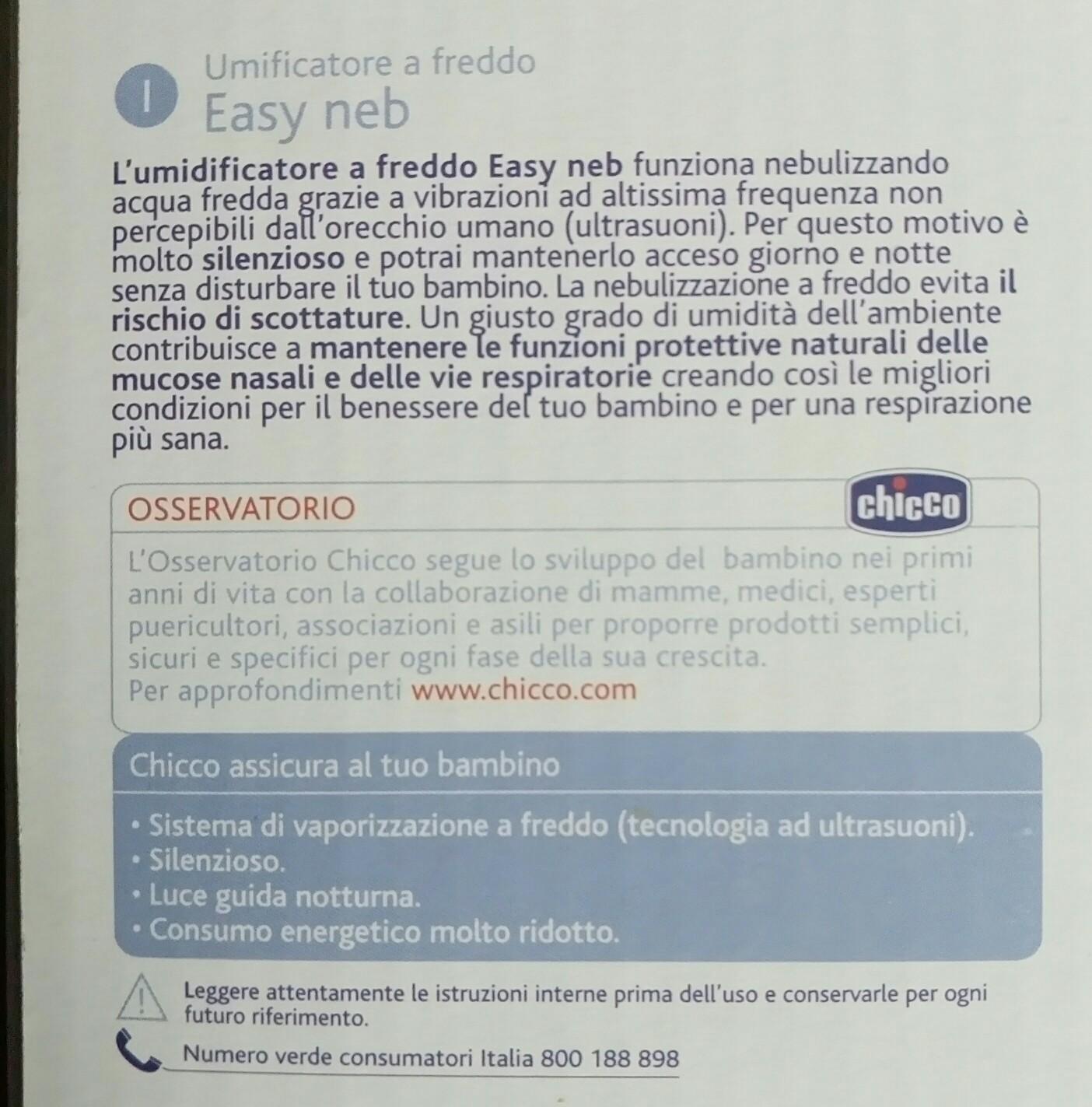 umidificatore chicco Easy neb in 20099 Sesto San Giovanni for €20.00 for  sale