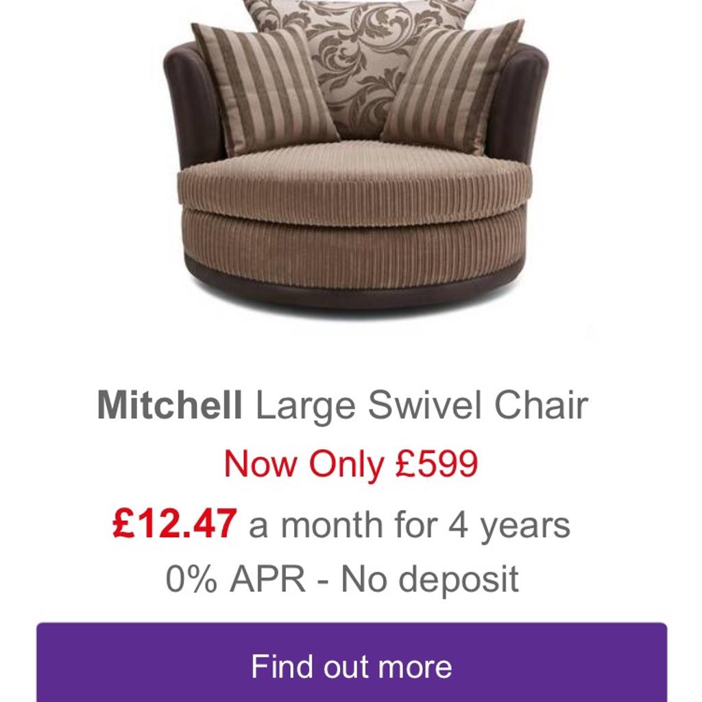 DFS cuddle chair and half moon like new!! in BD13 Bradford für £ 215