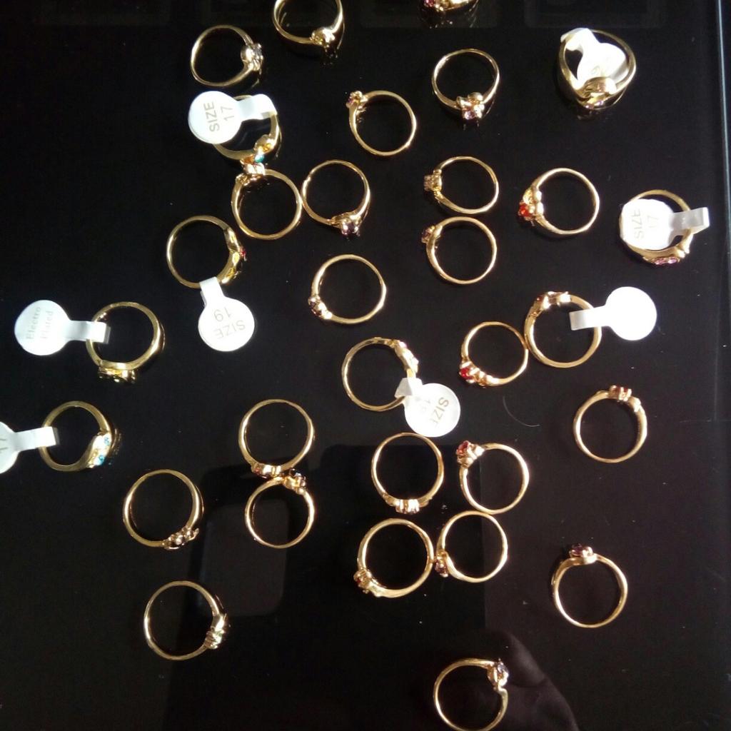 Dressing up rings for children small sizes all new 31 in total £2 the lot.
