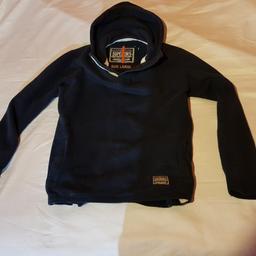 men's superdry navy blue hoody uk large great condition