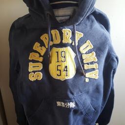 navey Superdry hoody size s