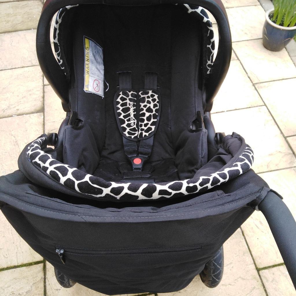 Mothercare leopard shop print pram