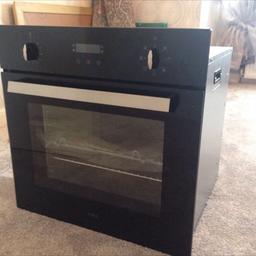 CDA SC612BL model. 
7 function electric built in fan oven. We’ve never used it.  It has 2!flat oven shelves 1 grill pan, it’s energy efficient, net capacity 55 l, electrical power 2.16 kw. 
Collection only original price can be up to £250