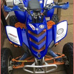 Hi selling my pride and joy as could do with the cash. This 660 raptor is not for the faint hearted is very quick all road legal with bout 11 months mot tax is free on this quad which I think is brilliant and my insurance is £200 for year so basically £200 and on road legal with insurance 2 minor points what need sorting Speedo need a new 1 and reverse ain’t wired up with key but still goes in reverse and little tear in seat £20 fix come grab bargain £3900ono thanks