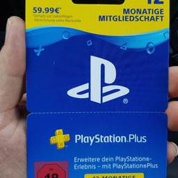 PS4 Playstation Plus Mitgliedschaft 12 Monate
Festpreis 50euro