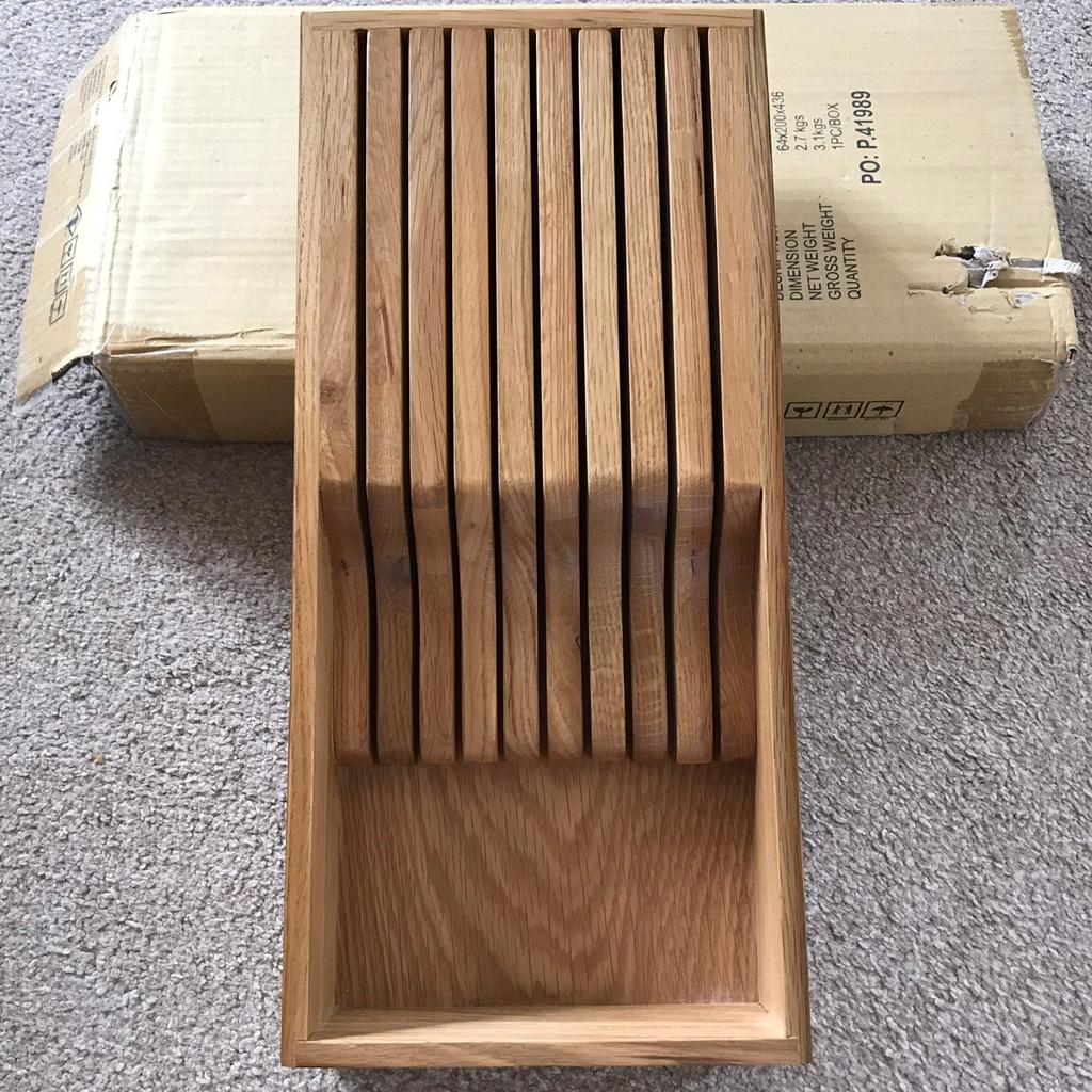 Wren Living solid oak cutlery/knife tray in NG8 Broxtowe for £15.00 for