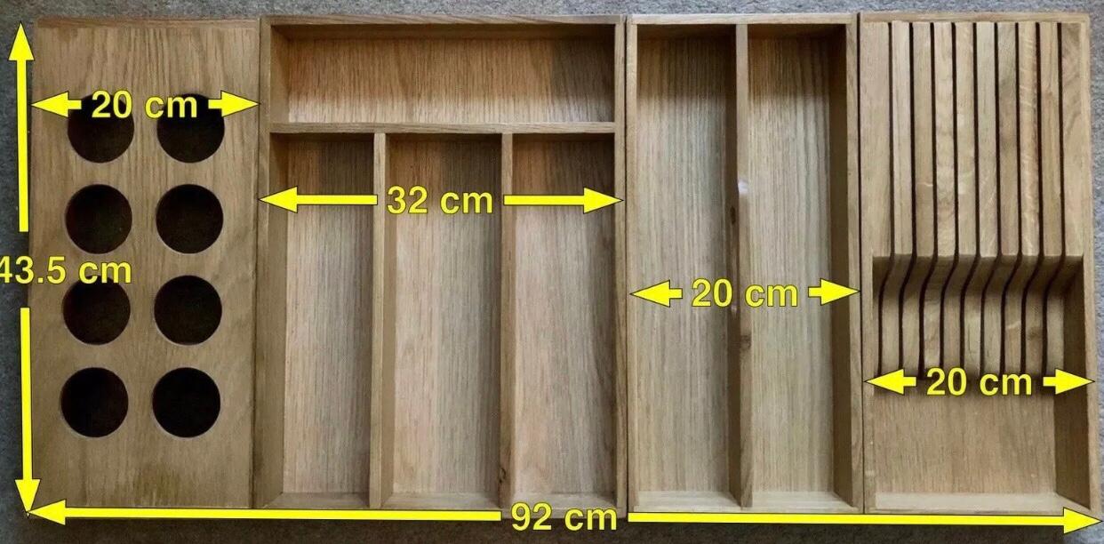 Wren Living solid oak cutlery/knife tray in NG8 Broxtowe for £15.00 for