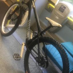 Tires are two rides old has a slx brake lever a new chain upgraded springs/oil in the forks bb barings only needs a new seat if fussy need gone asap £150