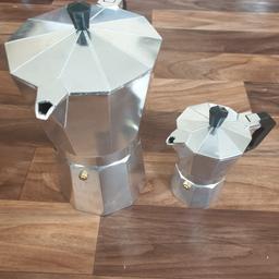 2 Used Moka pots.
I cannot get on with them.
the larger was only used once.
Collection only ,please.
Thank you.