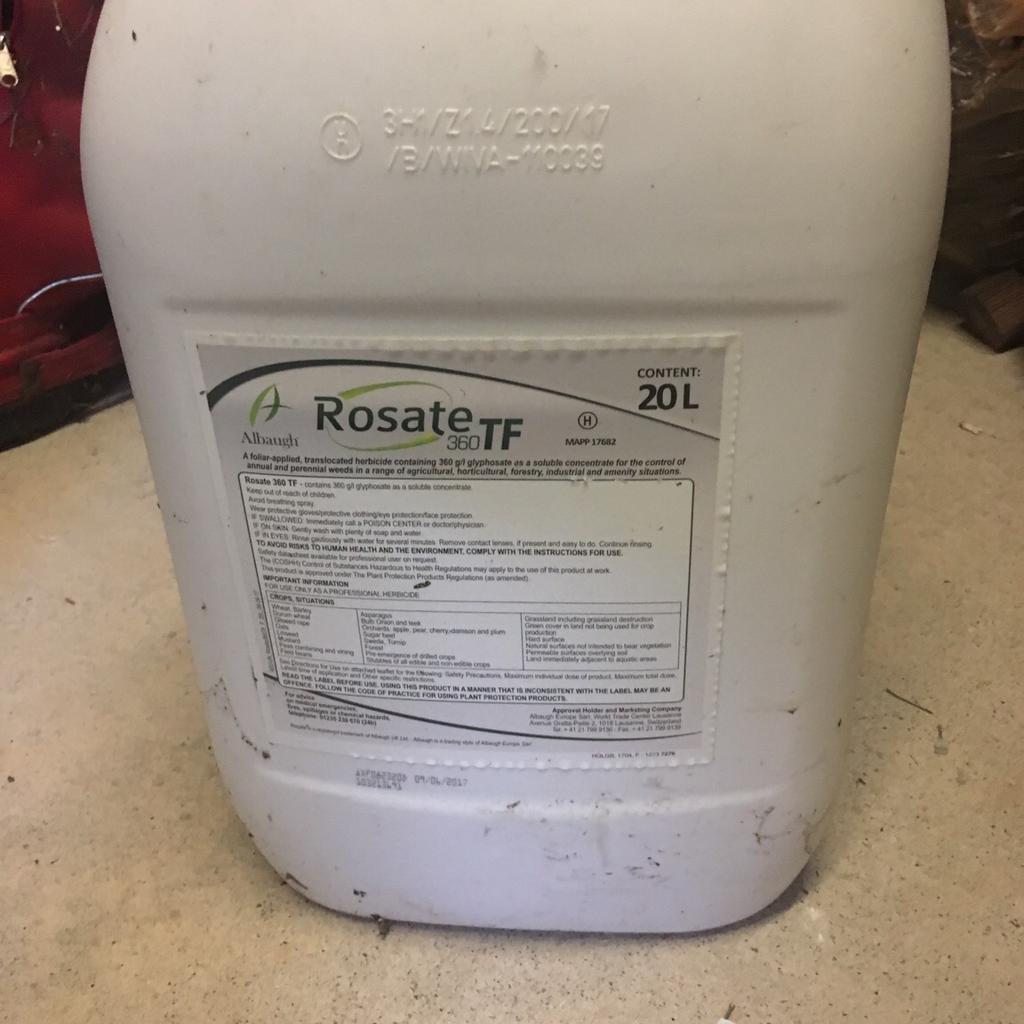 Rosate TF 360 weed killer 20ltr in CF5 Wenvoe for £50.00 for sale Shpock