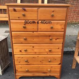 Hi guys, I have here a lovely chest of draw for sale. it needs a little work on the bottom draw but nothing major, it closes, however the hinge on the right hand side is missing, but once close its firm.

Its a pretty strong chest of draw from what i can see and i know a little about these kind of stuff

Dimention:

Height = 80cm
Width = 40cm

1. I can delivery this item for £15
2. Storage pickup from catford se6.

Kieron: 0782144178
