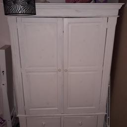 Need gone asap as moving next week
solid wood very heavy

Will need a repaint but is a beautiful wardrobe and fits loads in

Will accept offers if not too low