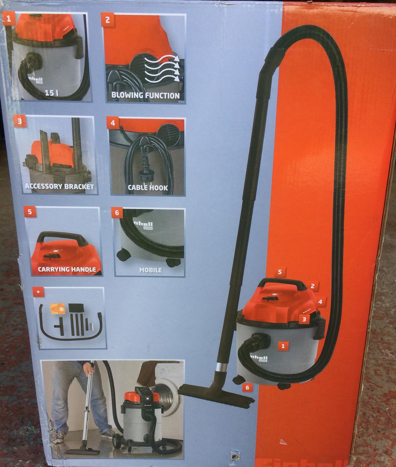 Einhell 15L Wet and Dry Vac Vacuum Cleaner in FY4 Moss for £35.00 for