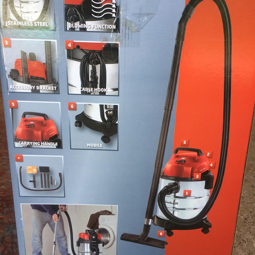 Einhell 20L Wet and Dry Vac Vacuum Cleaner in FY4 Moss for £40.00 for