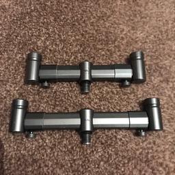 Taska adjustable buzz bars. Good used condition. Short one is 5 1/2 inches to 7 1/2 inches.
Long one is 6 1/2 inches to 9 1/2 inches. 
Will post for postage fee.