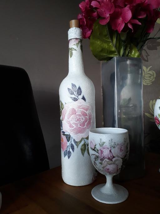 Buy & Sell West Midlands Birmingham - Photos for Hand decorated glass bottle lamp.