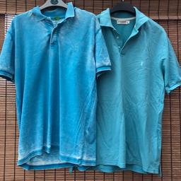 2 x men’s polo t-shirts

Turquoise distressed look Hugo boss size xl

Turquoise YSL Yves Saint Laurent size xl

Collection from Newbold, Chesterfield