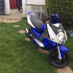 Hello 
Having a clear out.  This is a moped 50cc.  It’s a TGB R50X. In decent condition. Panels loosely fitted just for photo.  It’s a project for someone.  Does not run. No spark.  Needs ignition barrel.  No paperwork but HPI clear.  Needs work but would make a nice moped. 
Any questions 07718602869. 
Thanks