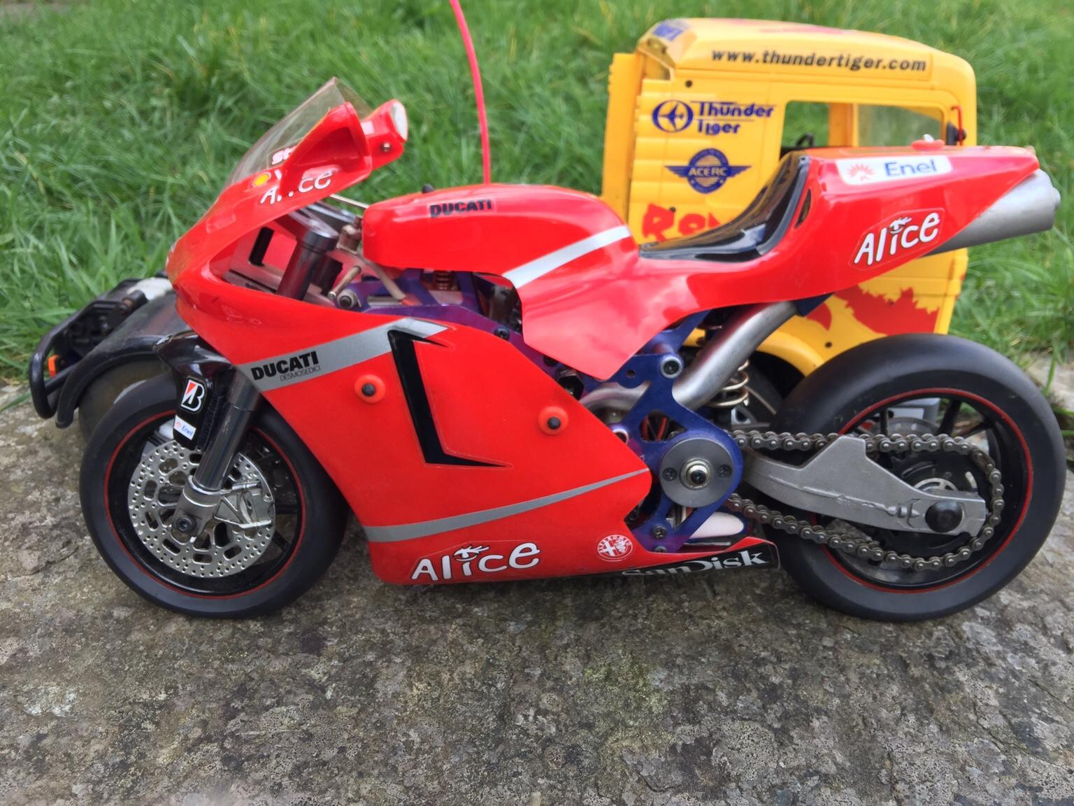 RC Nitro Ducati motorbike + nitro MAN truck in OL11 Rochdale for £350. ...