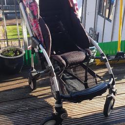 bugaboo bee in vgc, this has a pink insert and coordinating hood that was made for the pram. great for lying totally flat and easy fold for transportation. all clean and in working order. smoke free home. collection beechwood.