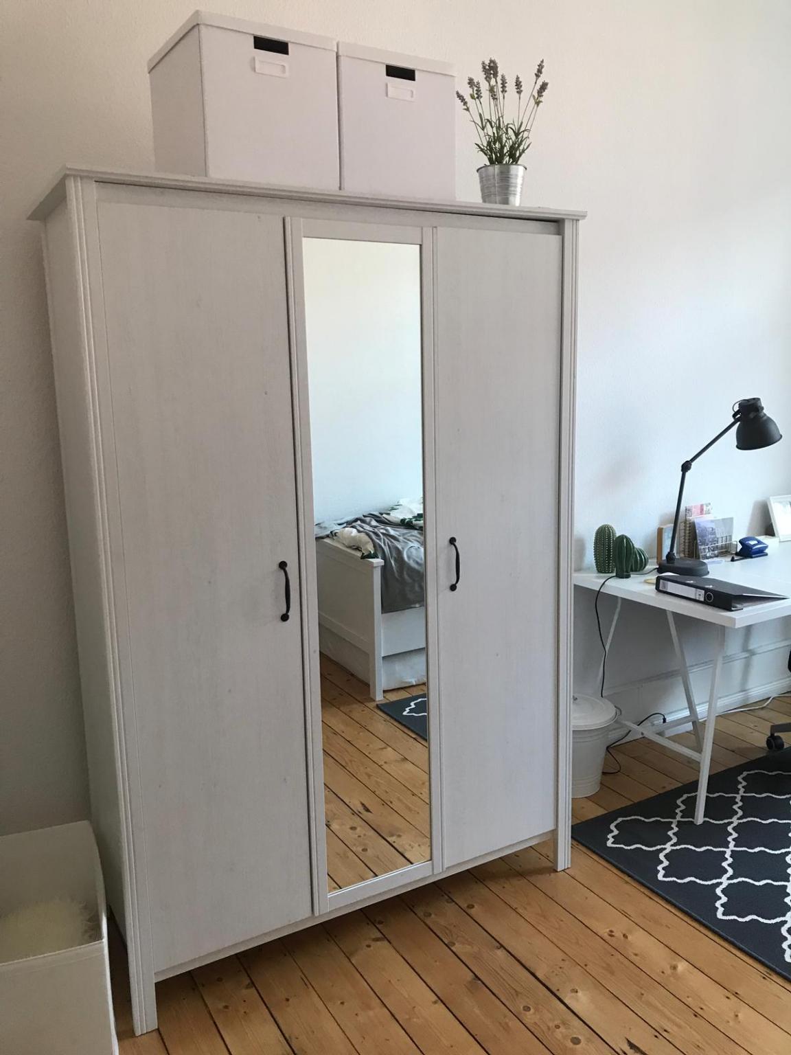 ikea brusali kleiderschrank mit spiegel in 68159 mannheim für 95