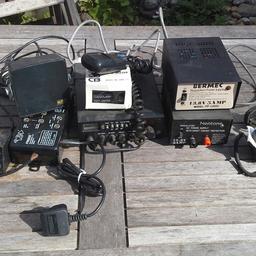 CB Radio with 2 SWR Meters and 2 Power Units