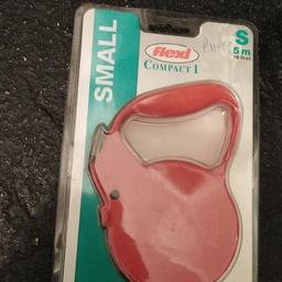 Flexi compact 5m red dog lead brand new