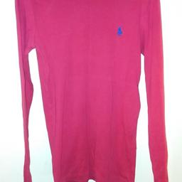 Pink Ralph Lauren Long sleeved top size small good condition