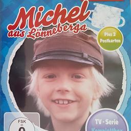 Filmklassiker Michel aus Lönneberga 
Komplette Staffel Auf 3 DVDs 
Teil 1 - 13 Plus  2 Postkarten 
Eine Gesamtlänge über 273 Minuten 
ein Familien Spaß für die ganze Familie.

Es vergeht kein Tag, an dem der Lausejunge nichts anstellt,