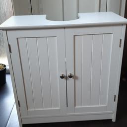 under sink cabinet, good condition,  just has a small mark on one corner as can be seen in picture. local collection only