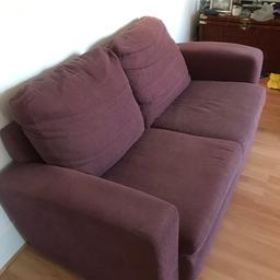 Retro style two seater sofa. Has relatively signs of use, however in good state conservation.

Collection only.