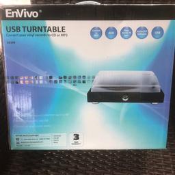USB Turntable.
Do you have vinyl records and would like to play and hear them again? You can.......
This device converts your vinyl records over to CD and MP3 files via a digital process.

Good Condition
Collection available from Westcliff or Upminster