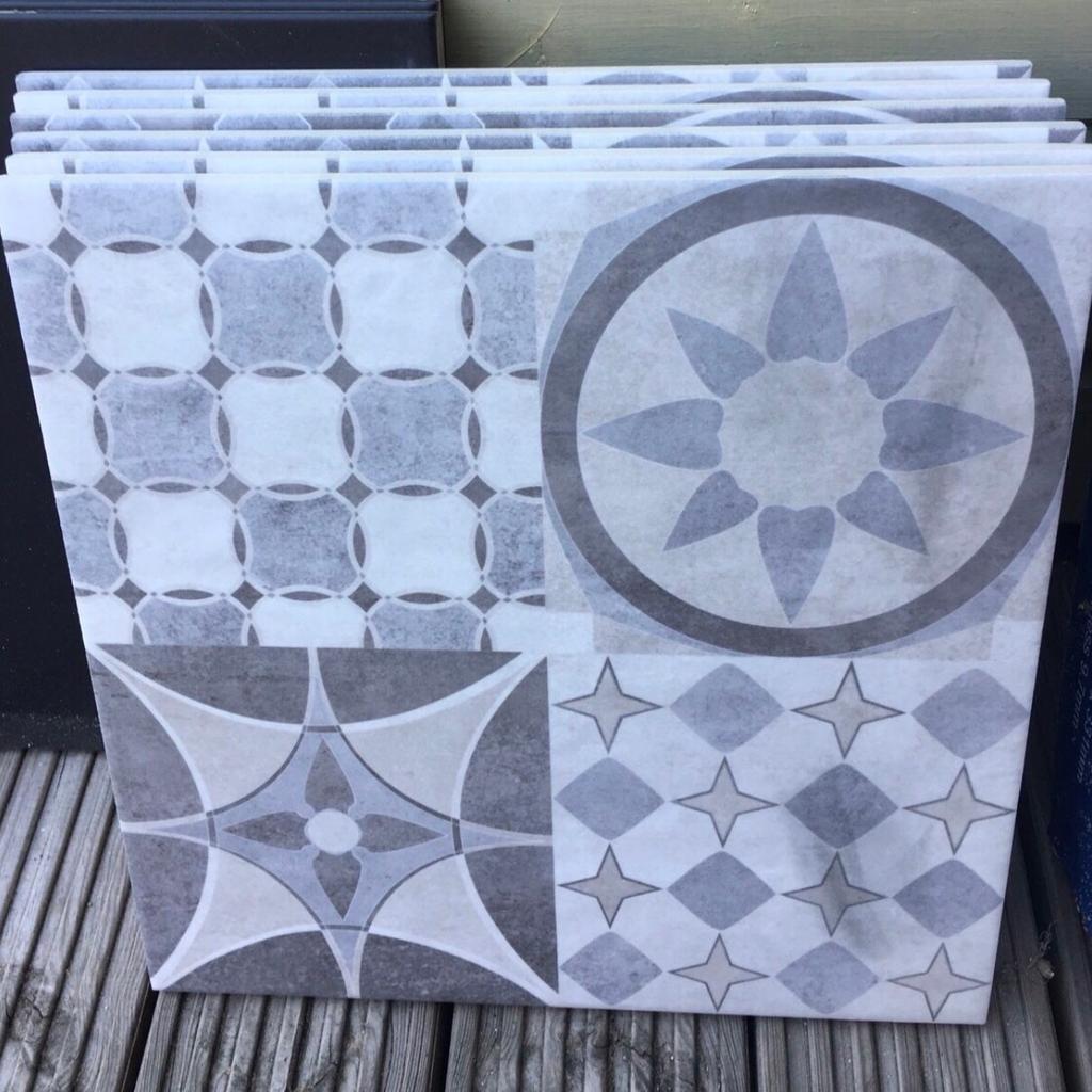 Patchwork Floor & Wall Tiles x 9 Grey Ceramic in DA1 Dartford for £12.