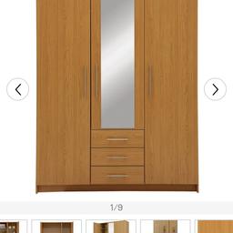 with mirror, in light oak effect wood.
must be able to collect.
already dismantled hence using an argos pic.