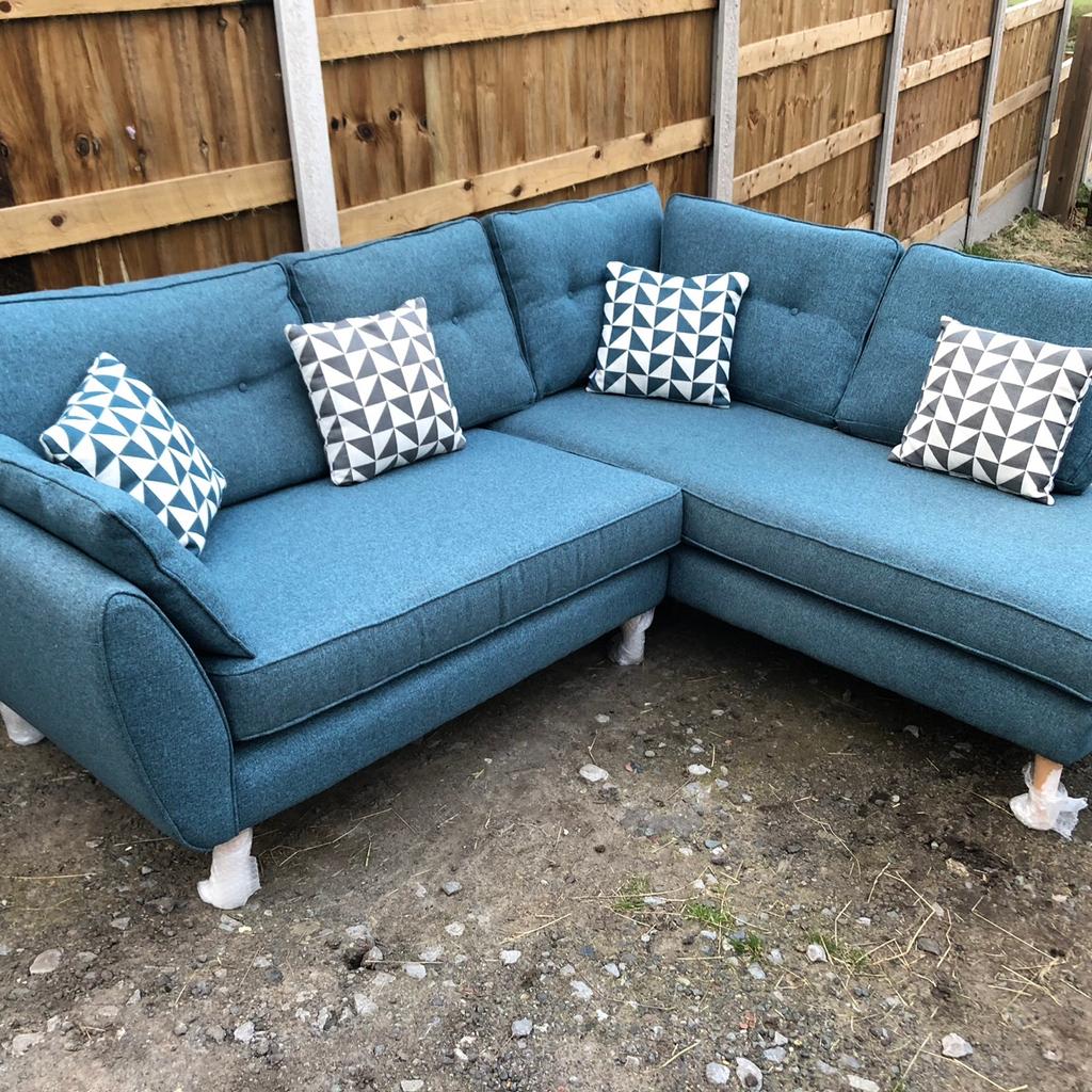 DFS French Connection Zinc Corner Sofa Teal in Gwespyr for £800.00 for sale Shpock