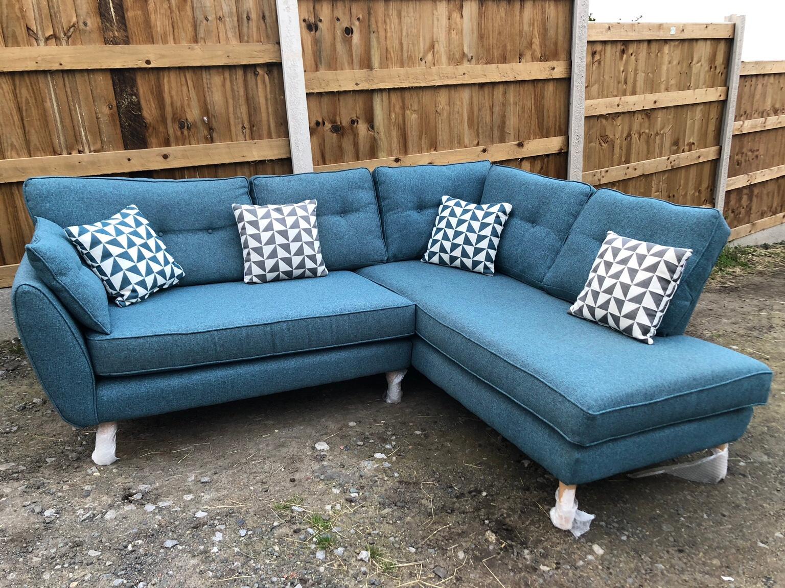 Teal Corner Sofa Dfs Baci Living Room