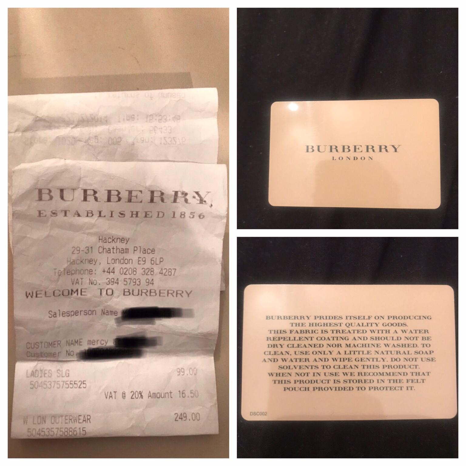Burberry Metallic Bag with authenticity card in E16 Newham for £50.00
