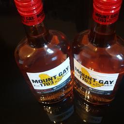 mount gay rum still sealed 700ml each,these are 17.50 in Tesco each,