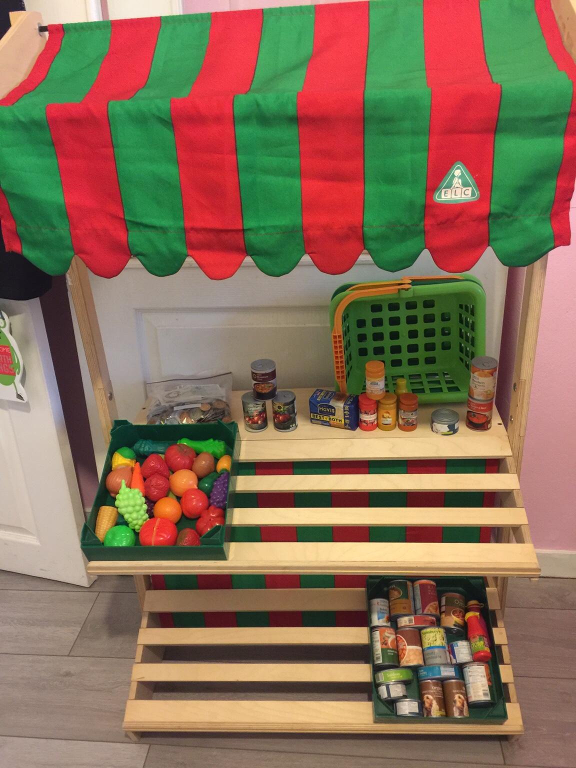 Early learning centre wooden market stall on sale