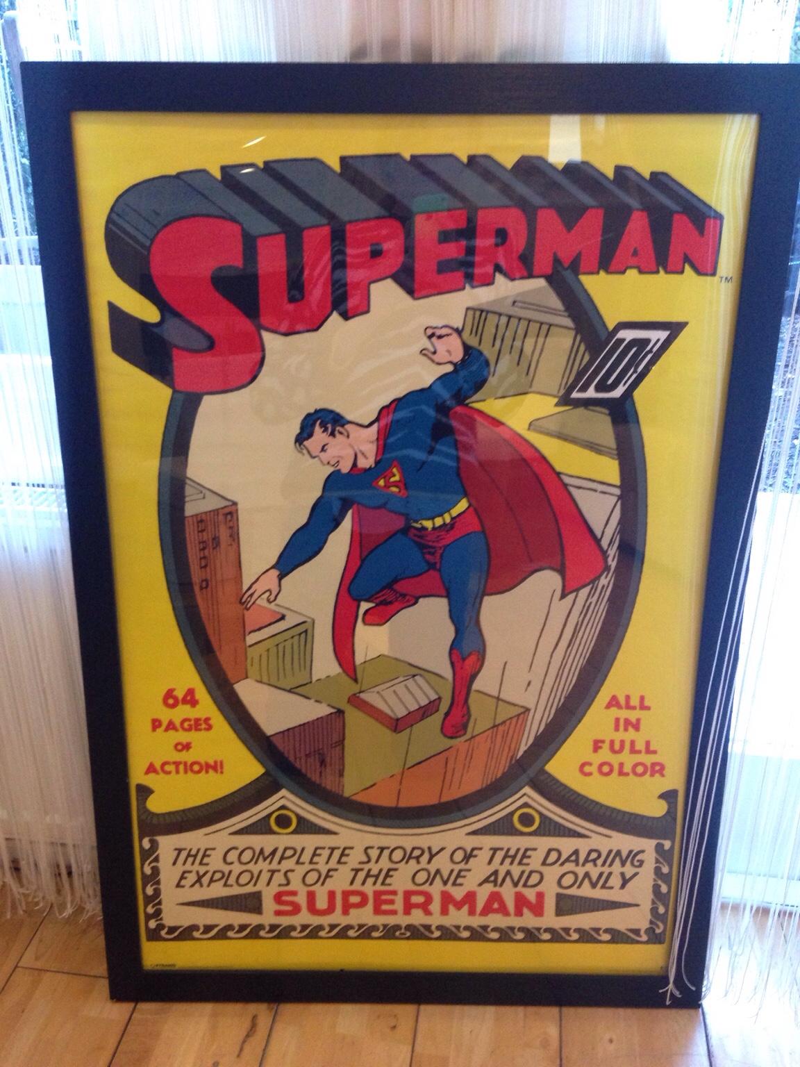 Superman framed poster in N1 Islington for £15.00 for sale Shpock