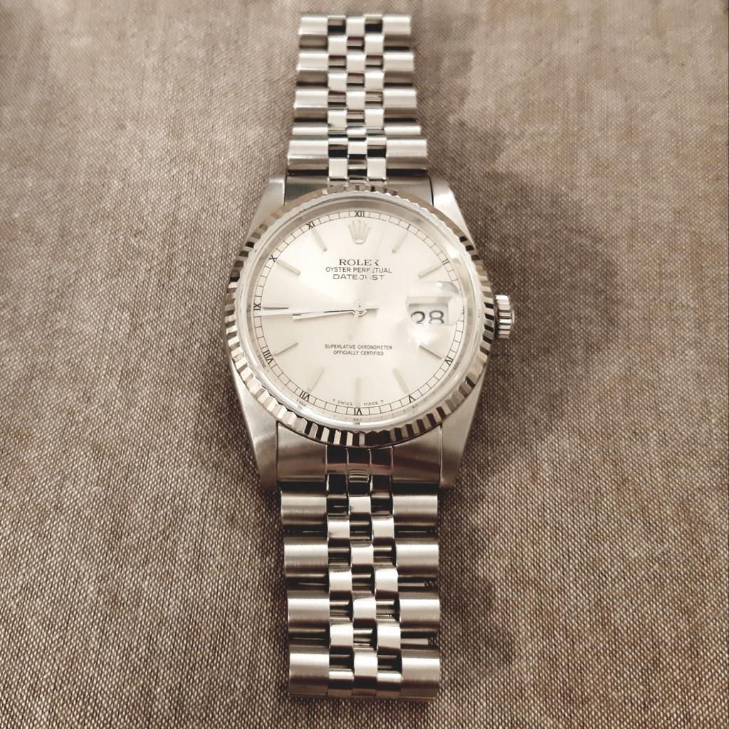 Rolex datejust store ghiera oro bianco