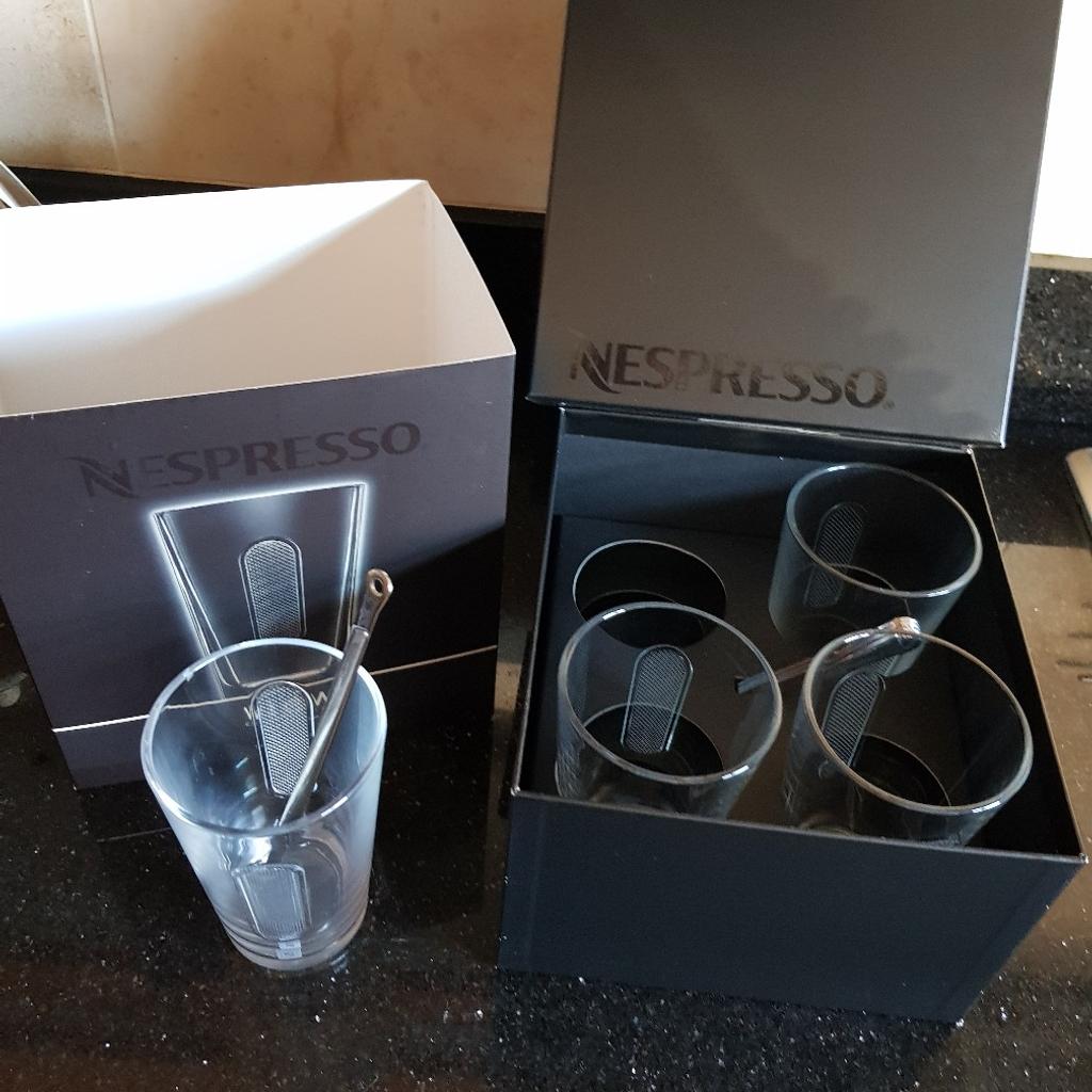 Nespresso View Recipe glasses x4 in S75 Barnsley for £20.00 for sale