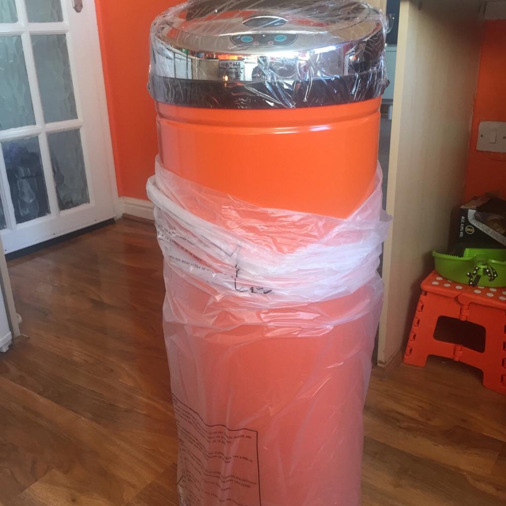 Orange 50L sensor kitchen bin in Leeds for £30.00 for sale Shpock