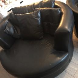Really good quality chair from DFS, has 360 swivel base just needs screwing back on. Collection leamore ws3 or local delivery may be available