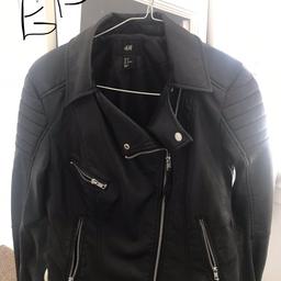 H&m leather style jacket size 38. 10/12