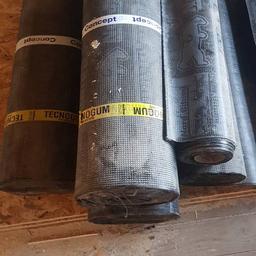 new unused roofing felt 
2 x 4mm rolls. 8metre each length 
1 x 2mm roll. 16 metre

also included is over half roll of 4mm 
some 2mm
and red mineral felt 

over 150 pound in the shop 
can deliver if needed