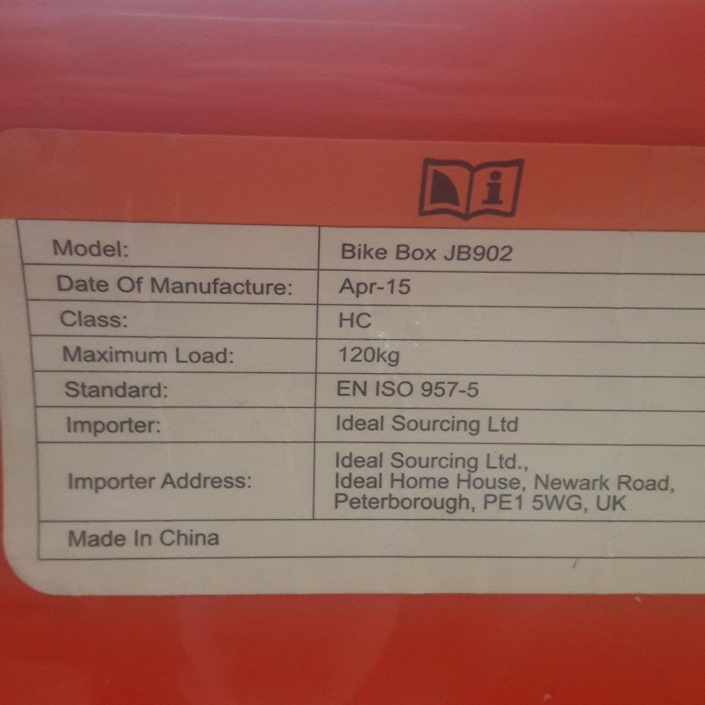 Bike box best sale model jb902