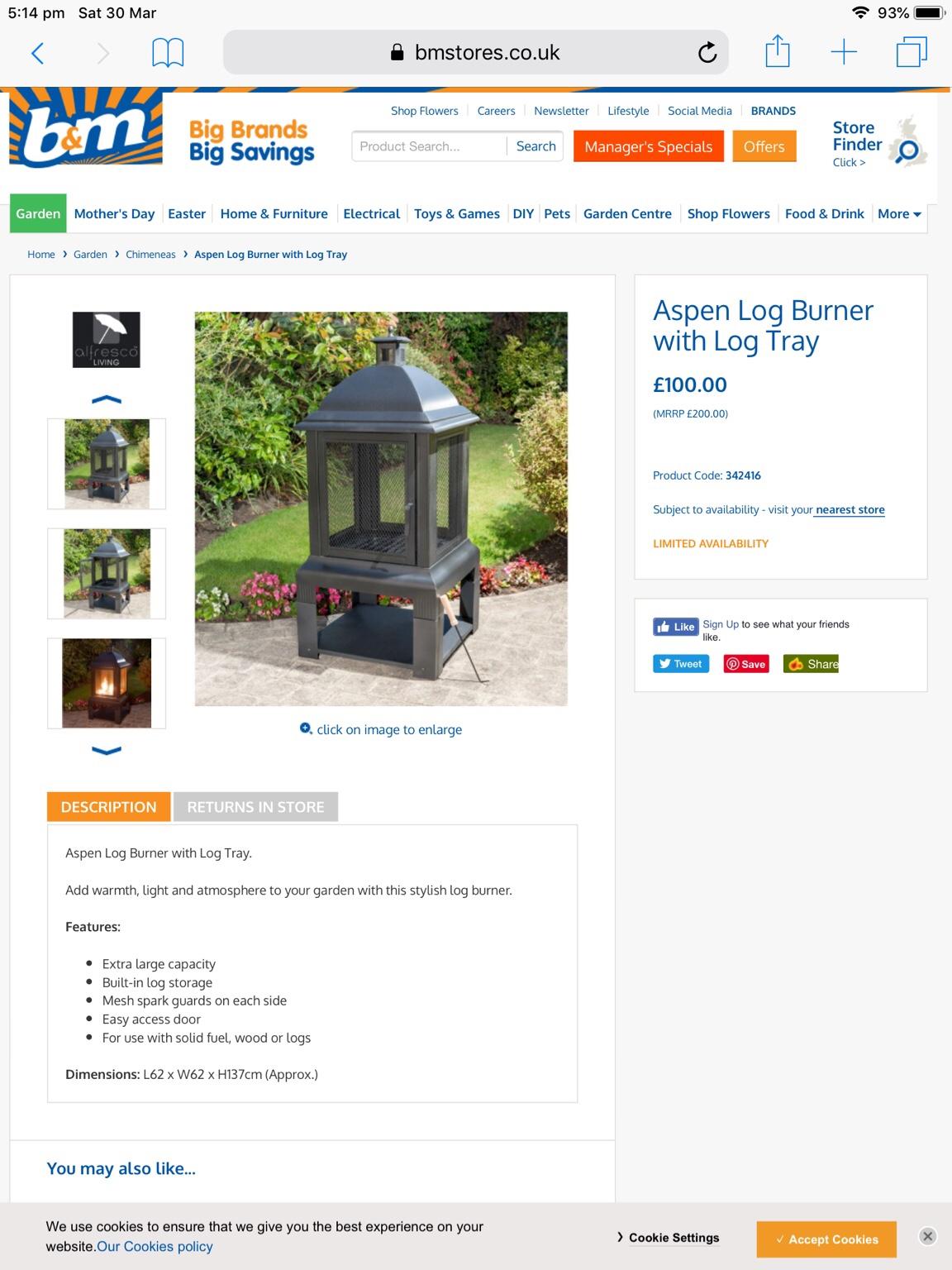 Aspen Log Burner - unopened box in DE21 Derby for £75.00 for sale | Shpock